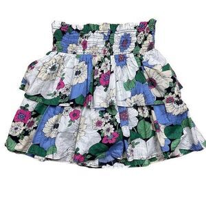 Gap Kids Girls XXL Floral Ruffle Tiered Skort Smocked Waist Casual Spring Summer